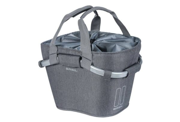 BASIL Panier à Vélo 2Day Carry All 15 Litre 28 x 37 x 25 Cm – Gris