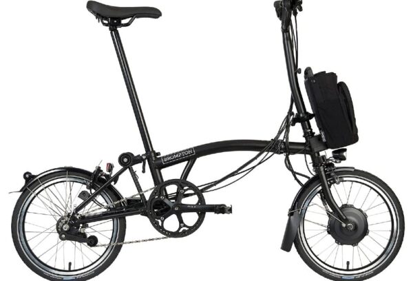 Brompton Vélo Pliant Électrique 16″ – Electric C Line Explore – 6-Speed – High Bar – Extended Seatpost – 2023 – matt black