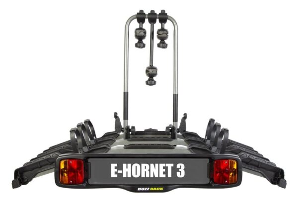 Porte-Vélos sur Boule d’Attelage Buzz Rack E-Hornet 3 – 7 Broches – 3 Vélos (E-bike Compatible) Noir