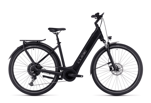 VTC électrique Cube touring hybrid pro 500 black´n´metal easy entry