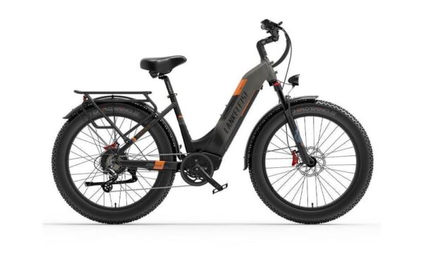 VTC électrique Lankeleisi MG600 Plus 1000W Bafang Motor 26″ Fat Bike gris