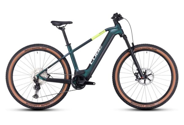 VTT Électrique Semi-Rigide Cube Reaction Hybrid SLT 750 Shimano XT 12V 750 Wh 29″ Vert 2023