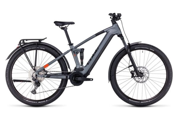 VTT Électrique Tout-Suspendu Cube Stereo Hybrid 120 Pro 625 Allroad Shimano Deore 12V 625 Wh 29″ Gris Flash 2023