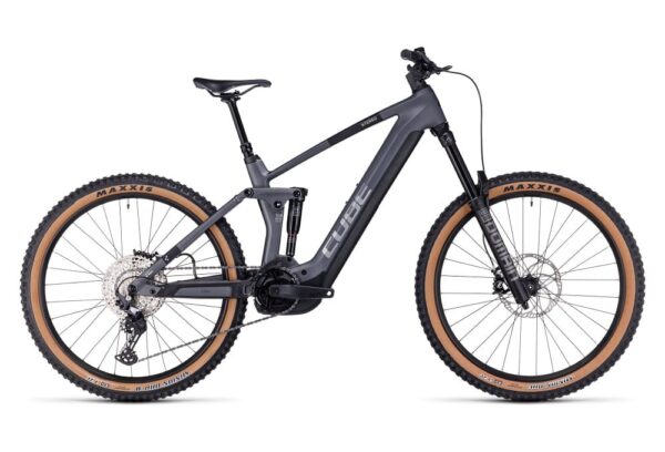 VTT Électrique Tout-Suspendu Cube Stereo Hybrid 160 HPC Race 625 Gris Metal 2023