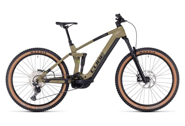 VTT Électrique Tout-Suspendu Cube Stereo Hybrid 160 HPC Race 625 27.5 Vert Olive 2023