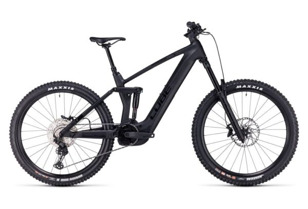 VTT Électrique Tout-Suspendu Cube Stereo Hybrid 160 HPC SLX 750 27.5″ Gris Carbon Noir 2023