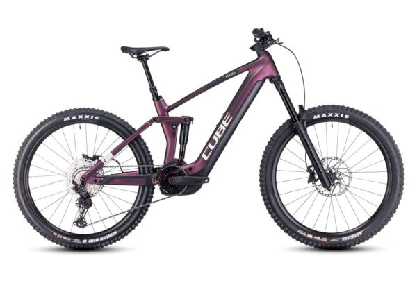 VTT Électrique Tout-Suspendu Cube Stereo Hybrid 160 HPC SLX 750 27.5 Shimano Deore/XT 12V 750 Wh 27.5″ Violet 2023