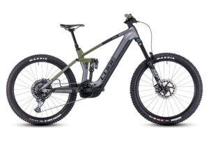 VTT Electrique Tout Suspendu Cube Stereo Hybrid 160 HPC TM 750 27.5 Sram GX Eagle 12V 750 Wh 27.5 Gris Vert 2023 1.jpeg