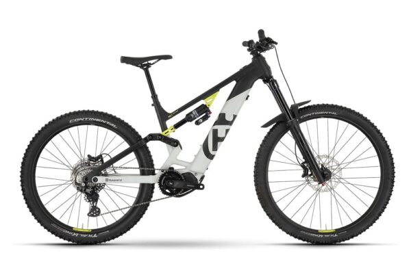 VTT Electrique Tout-Suspendu Husqvarna Hard Cross HC1 Tektro M350 9V 630 Wh 29″/27.5″ Noir/Blanc 2023