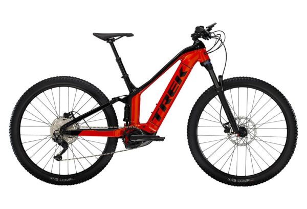 VTT Électrique Tout-Suspendu Trek Powerfly FS 4 Shimano Deore 10V 625 Wh 29″ Rouge Lave / Noir Gén 3