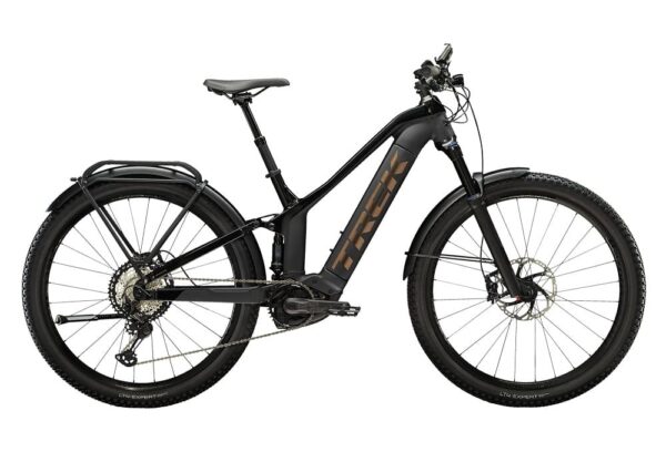 VTT Électrique Tout-Suspendu Trek Powerfly FS 9 EQ Shimano XT 12V 625 Wh 27.5″ Noir Mat 2023