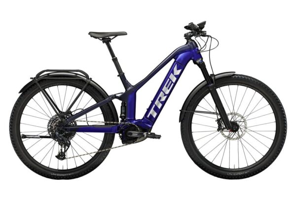 VTT Électrique Tout-Suspendu Trek Powerfly FS 9 EQ Sram GX Eagle AXS 12V 625 Wh 27.5″ Bleu Gén 3