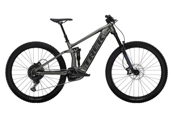 VTT Électrique Tout-Suspendu Trek Rail 5 Shimano Deore 12V 625 Wh 29″ Gris Mercure 2023