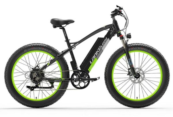 VTT électrique Lankeleisi XC4000 1000W 26″ Fat Bike E-MTB 17.5Ah Batterie