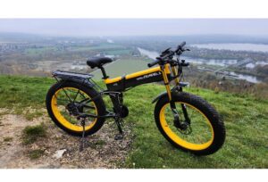 VTT electrique Pliable Lankeleisi XT750 Plus 1000W 26 Fat Bike 17.5Ah Batterie jaune3.jpg