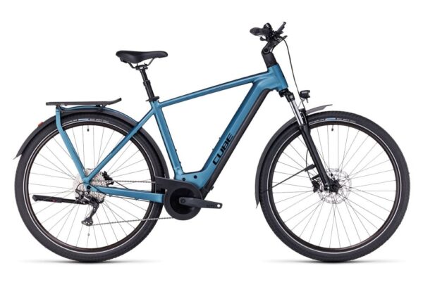 Vélo de Ville Électrique Cube Kathmandu Hybrid One 625 Shimano Deore 10V 625 Wh 700 mm Bleu 2023