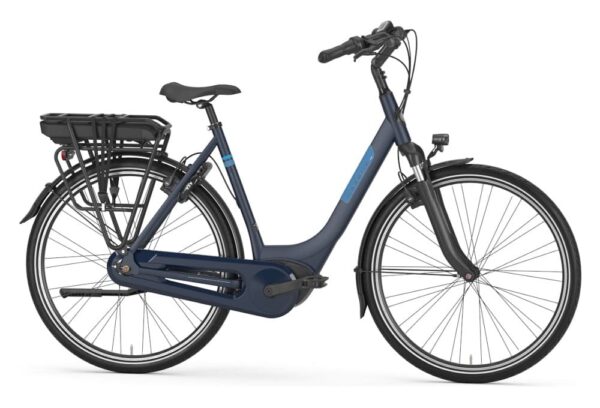 Vélo de Ville Électrique Gazelle Paris C7 HMB Shimano Nexus 7V 400 Wh 700 mm Bleu Marine 2023