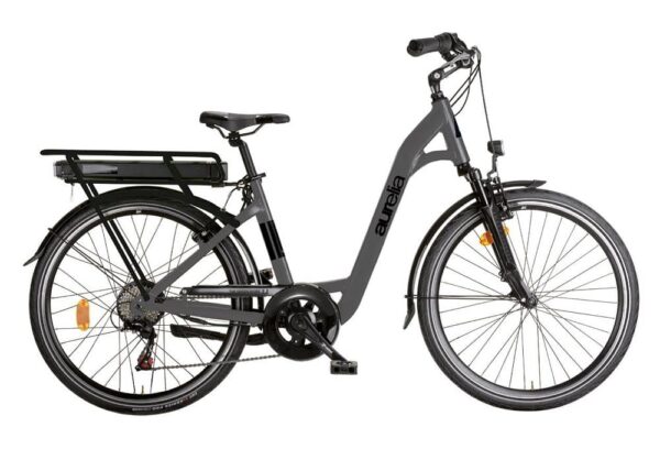 Vélo de Ville Electrique OGP Bike Aurélia 26″ Shimano 7V 250wh Gris