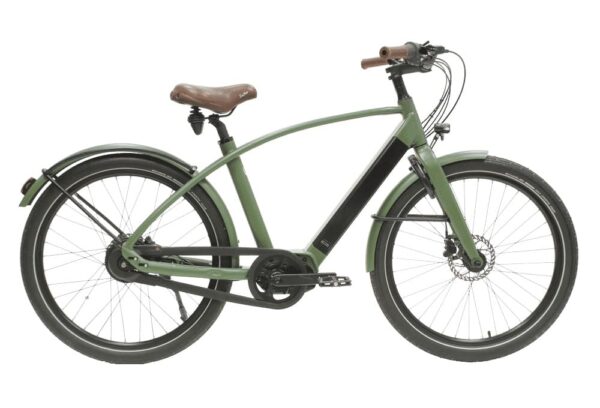 Vélo de Ville Électrique Reine Bike Cadre Haut Connecté Enviolo City CT 504Wh 26″ Vert Khaki 2022