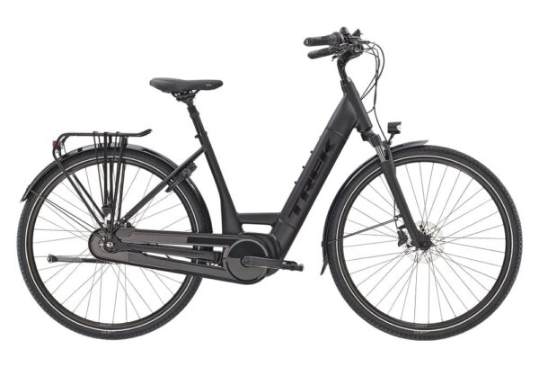 Vélo de Ville Électrique Trek District+ 6 Lowstep Shimano Nexus 7V 400 Wh 700mm Noir Mat 2022