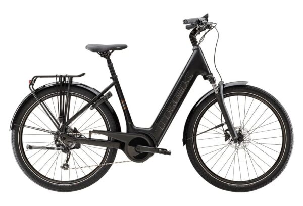 Vélo de Ville Électrique Trek Verve+ 3 Lowstep Shimano Altus 9V 725 Wh Noir 2023