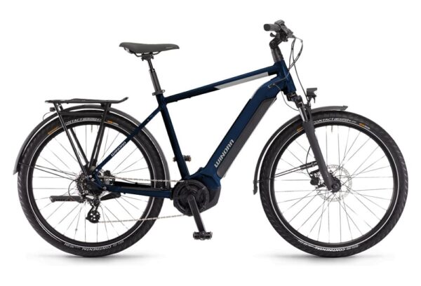 Vélo de Ville Électrique Winora Yucatan 8 Gent Shimano Altus/Acera 8V 630 Wh 27.5″ Bleu Nuit 2023