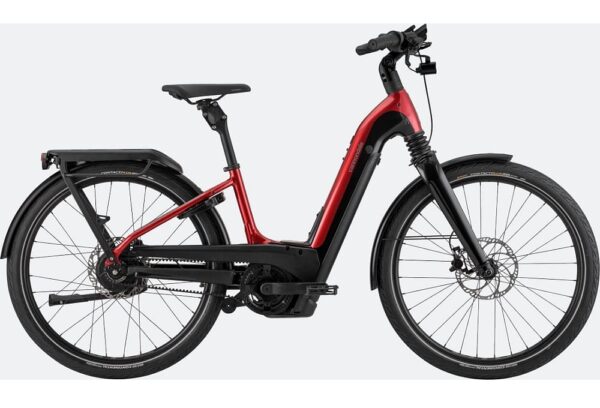 Vélo de ville Électrique Cannondale Mavaro Neo 1 Low StepThru Rouge