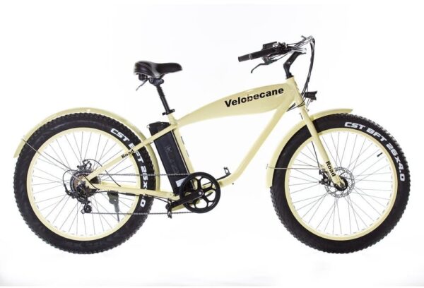 Vélo électrique fatbike Velobecane Road beige